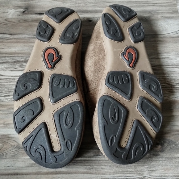 Olukai Moloa Kohana Slip-On Light Brown Suede Loafers Men's Size 9.5 - Picture 4 of 5